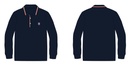 Polo Shirt Long Sleeve  (Navy)  