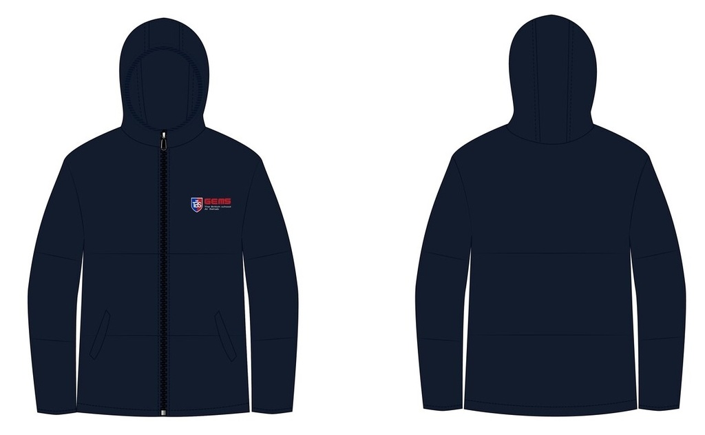 Puffy Jacket (XS-3XL adult Sizes)Navy)  