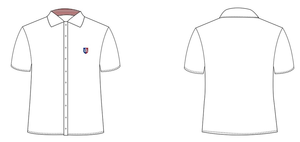 Shirt Short Sleeve  (White)  