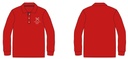 Polo Shirt  L.S (adult Sizes) (Red )