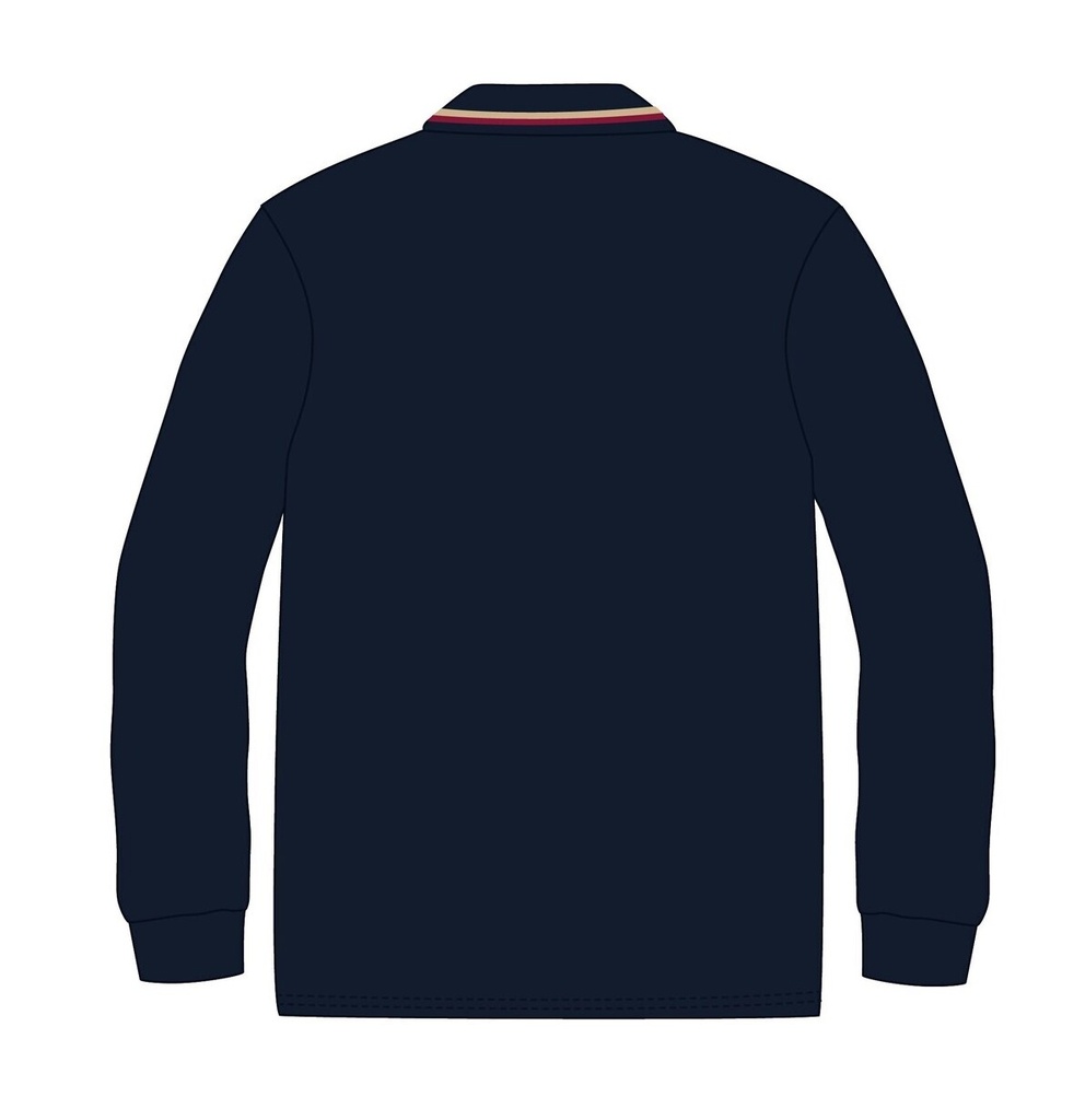 Polo Shirt  Long Sleeve (adult sizes)  (Navy)  