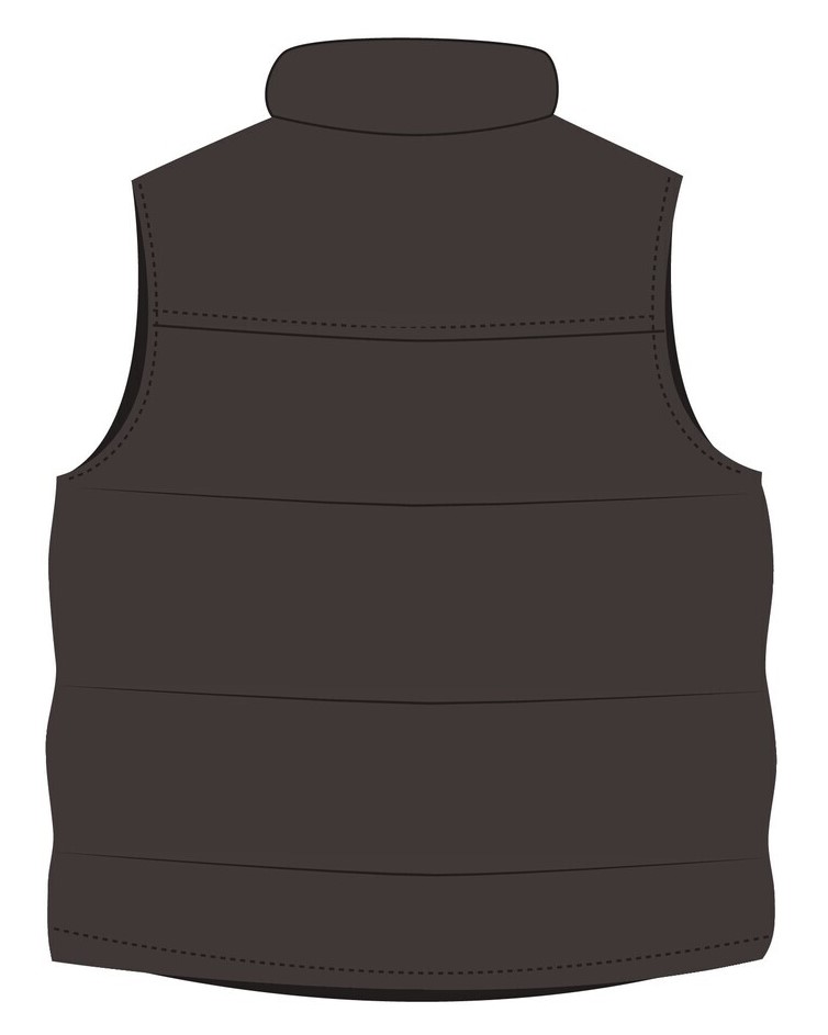 puffy Vest  (Grey)  