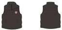 Puffy Vest  (Grey) ( adult sizes)