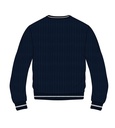 Pullover (Navy X  Green)  adult sizes (Yr 5- Yr9)