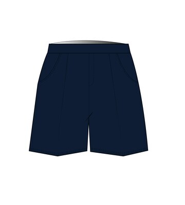 Shorts Elastic Waist Navy (2-8)