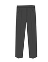 Trousers Elastic Waist Grey (3-10)