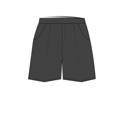 Shorts Elastic Waist Grey (2-7)