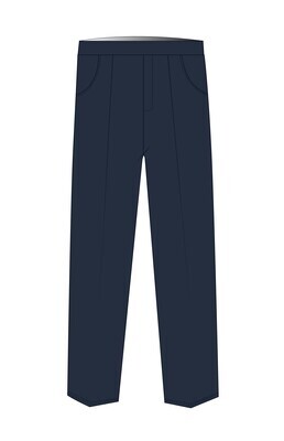 Trousers Elastic Waist Indigo (5-14)