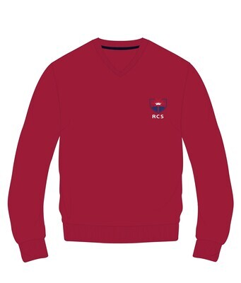 Pullover Red (2-14) and adult sizes (XS-M)