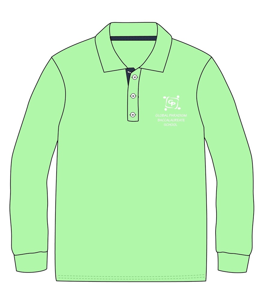 Polo Shirt L.S. Green (3-14)