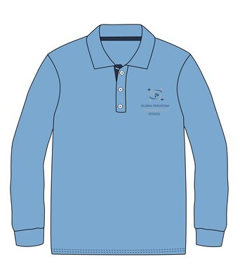 Polo Shirt L.S. Light Blue (3-7)