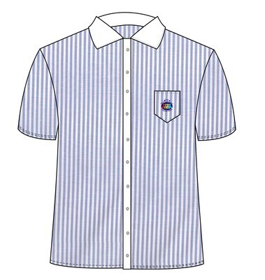 Shirt S.S. Purple Stripes (12-14)