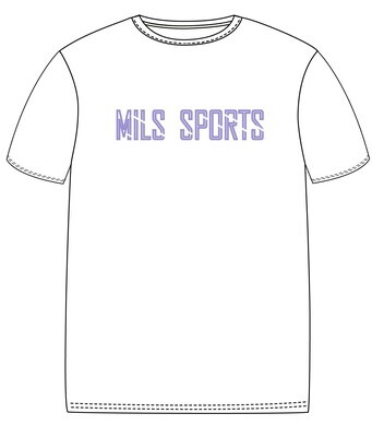 PE T-Shirt S.S. White x Purple (3-14)