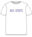 PE T-Shirt S.S. White x Purple (3-14)