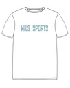 PE T-Shirt S.S. White x Turquoise (3-14)