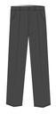 Trousers Unisex Grey (8-14 )