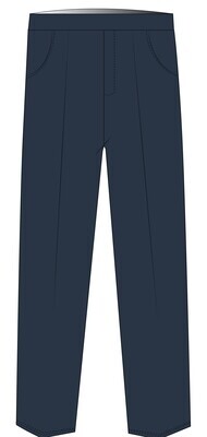 Trousers Elastic Waist Indigo (3-8)