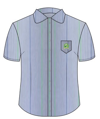 Blouse S.S. Blue (12-14)