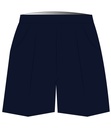 Shorts Elastic Waist Navy (2-7)