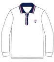 Polo Shirt L.S. White (3-14)