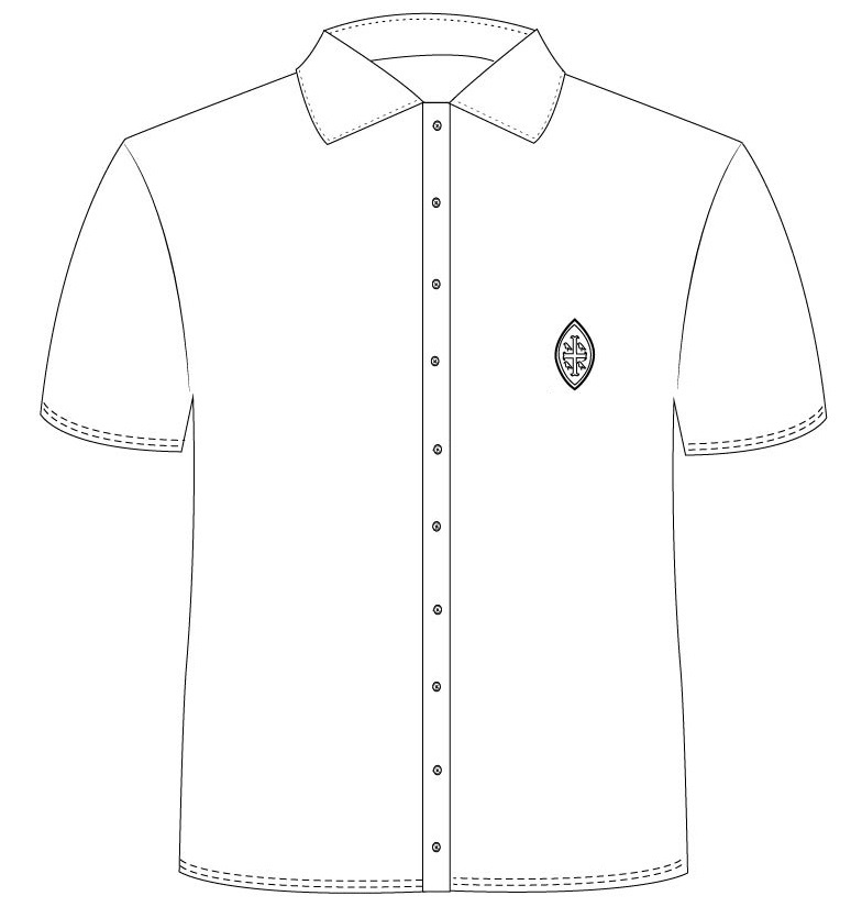 Shirt S.S. White (7-14) and adult sizes (XS-S) 