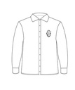 Shirt L.S. White (7-14) and adult sizes (XS-S)  