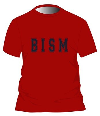PE T-Shirt S.S. Red adult sizes (XS-5XL)