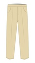 Trousers Elastic Waist Beige (3-7 )