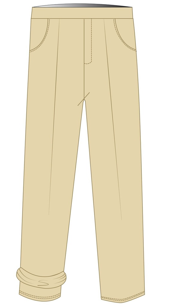 Trousers Fully Lined Beige (3-8)