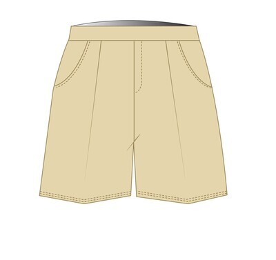 Shorts Elastic Waist Beige (3-8)