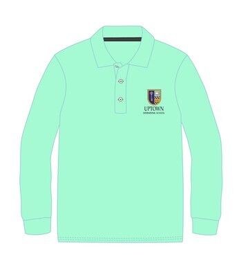 Polo Shirt L.S. Aqua (3-14)