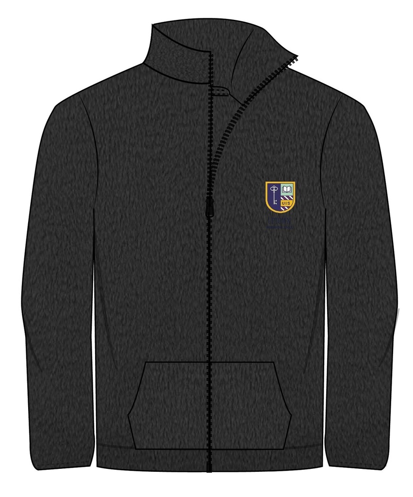 Jacket Fleece Grey (3-14) and adult sizes (XS-M)