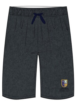 PE Shorts Grey (2-14) and adult sizes (XS-XL)