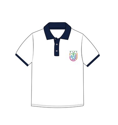 Polo Shirt S.S. White (10-14) and adult sizes (XS-4XL)