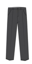 Trousers Boys Grey adult sizes (2XS-6XL)