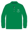 Polo Shirt L.S. Dark Green  adult sizes (XS-2XL)