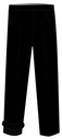 Trousers Fully Lined Unisex Black (3-8)