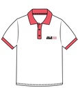 Polo Shirt S.S. White x Watermelon (3-14)