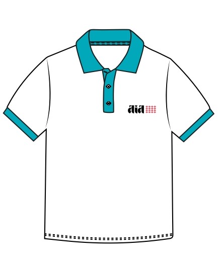 Polo Shirt S.S. White x Green (3-14)