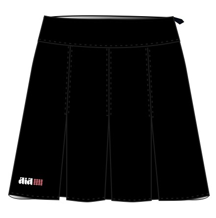 Skort Plisse Black (8-14) and adult sizes (2XS-4XL)