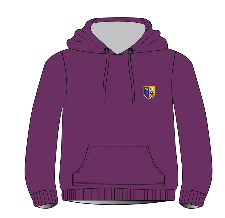 Sweatshirt Purple (5-14) and adult sizes (XS-L)