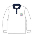 Polo Shirt L.S. White (10-14) and adult sizes (XS-4XL)