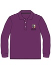 Polo Shirt L.S. Purple  adult sizes (XS-XL)