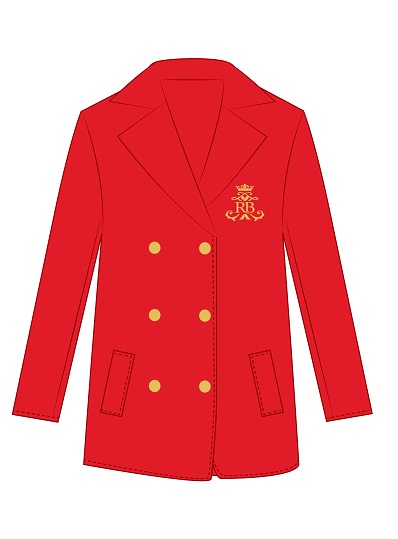 Coat Girls Red adult sizes (2XS-XS)