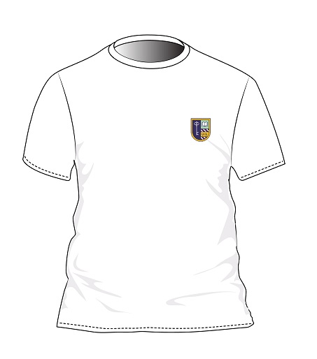 PE T-Shirt S.S. White adult sizes (XS-XL)