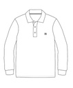 Polo Shirt L.S. White (2-16)