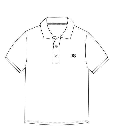 Polo Shirt S.S. White - RB (2-18)
