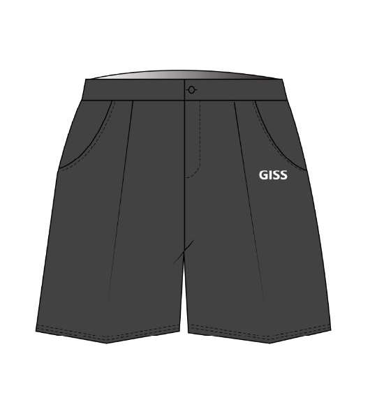 Short  (zipper fly with adjustable waist)(8-14) (Grey)