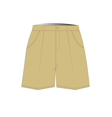 Shorts Elastic Waist Beige (3-14)