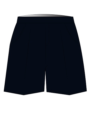 Shorts Elastic Waist Navy (2-7)